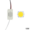 1 set 3W 5W 7W 10W 12W 15W 20W 25W 30W COB led chip board panel for led spotlight lamp+Plastic Shell LED power supply driver