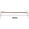 Double LED Strip Connector 2pin 10mm with Wire Free Connect No Need Soldering /Welding Connector For 5050/5630 Led Strip