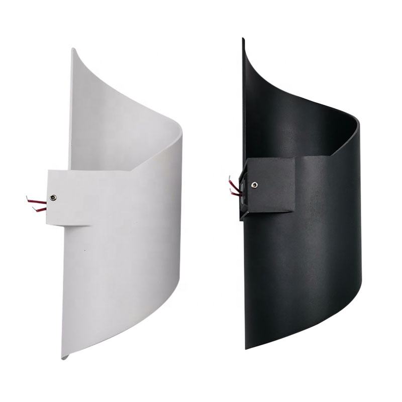 12W Curve Shape Easy Installing Wall Mounted Light Ktv Villa Decoration Courtyard Balcony Piazza Gate Stairway Wall Lamps