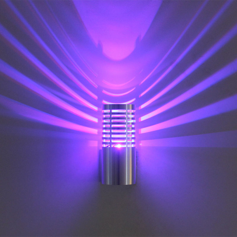 Indoor 3W Cylindrical LED rgb wall lamp AC85-265V Aluminum Bedroom Decorative led wall sconce Hallway Staircase LightingIndoor 3W Cylindrical LED Rgb Wall Lamp AC85-265V Aluminum Bedroom Decorative Led Wall Sconce Hallway Staircase Lighting