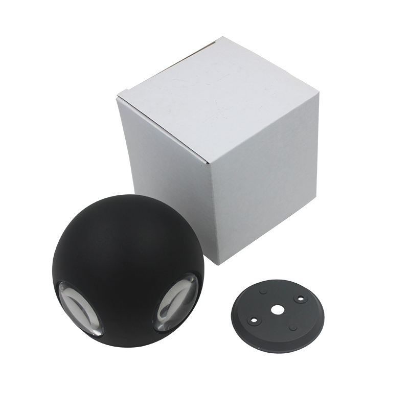 Factory Hot Sales Led Wall Light Outdoor Black for Outdoor 6W Up And Down