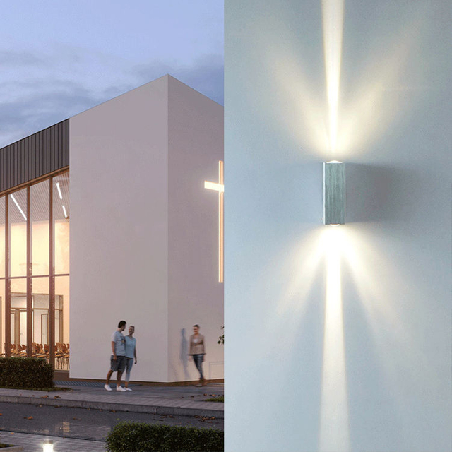 Beam Light Waterproof Wall Light LED Wall Lamp Outdoor Waterproof Garden Lamp Hotel Engineering Lamp Factory Direct Sales
