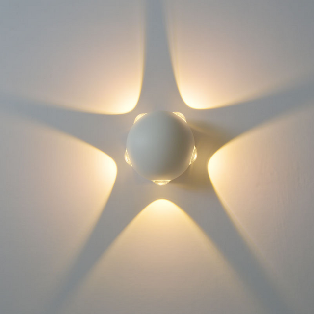 10W Creative Round LED Outdoor Wall Lamp Corridor Five-sided Luminous Wall Lamp