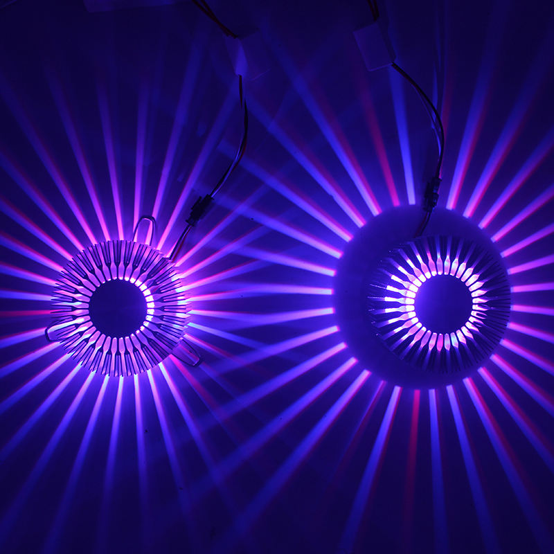 Super nice Sunflower 3W RGB AC 220V KTV Ceiling LED wall lampCeiling LED Wall Lamp