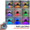 5W AC85-265V Circle wall light RGB with Controller for indoor decorating brighten lights