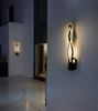 Modern black white wavy 16W Wall Lamp Fixture Acrylic Mounted Hotel Bathroom Lighting Bedside Sconce Wandlamp wall light