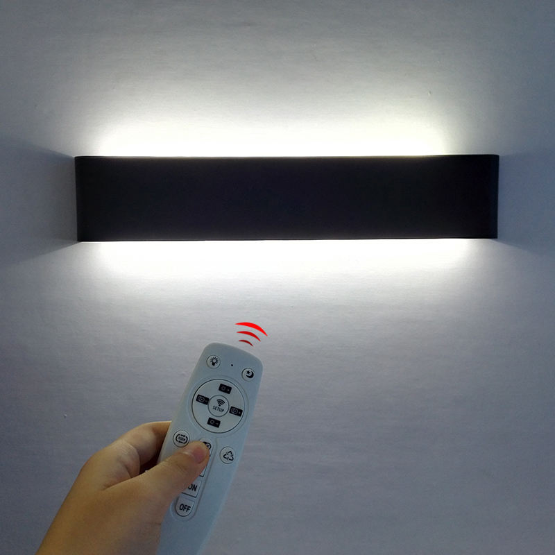 Modern Minimalist Dimmable Aluminum Wandspot 2.4G RF Remote Control Bedside Light Bathroom Smart LED Wall Light