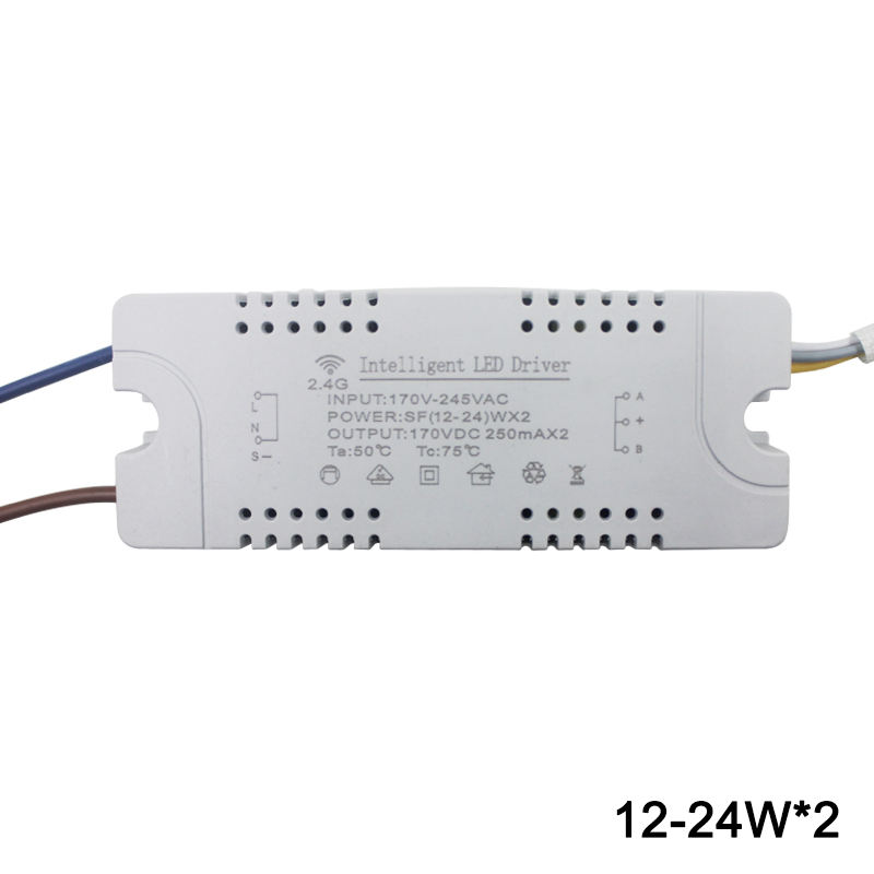 12-60W*2 LED intelligent driver AC170-245V 2.4G WIFI Power Supply Lighting Transformers for Phone Control Lamp
