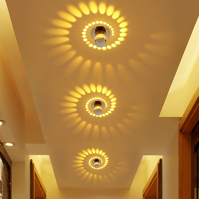 Porous LED rgb Ceiling Wall Lamp with remote controller wandlampe ceiling lights smart home light wall mount lamp