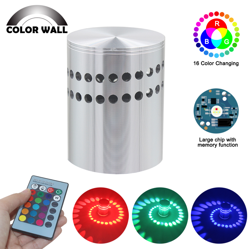 Spiral Hole Led Wall Sconce