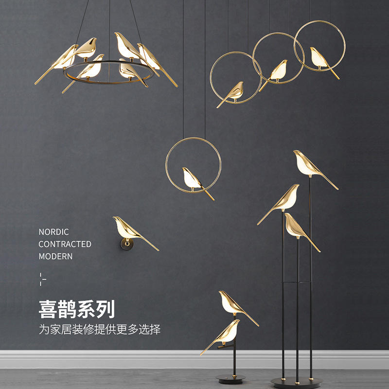 Hotelwandleuchte IP20 Led Stair Wall Light 3W Indoor Gold Luminous Chip Nachtlampje Applique Bird Nachttischlampe Unique Night