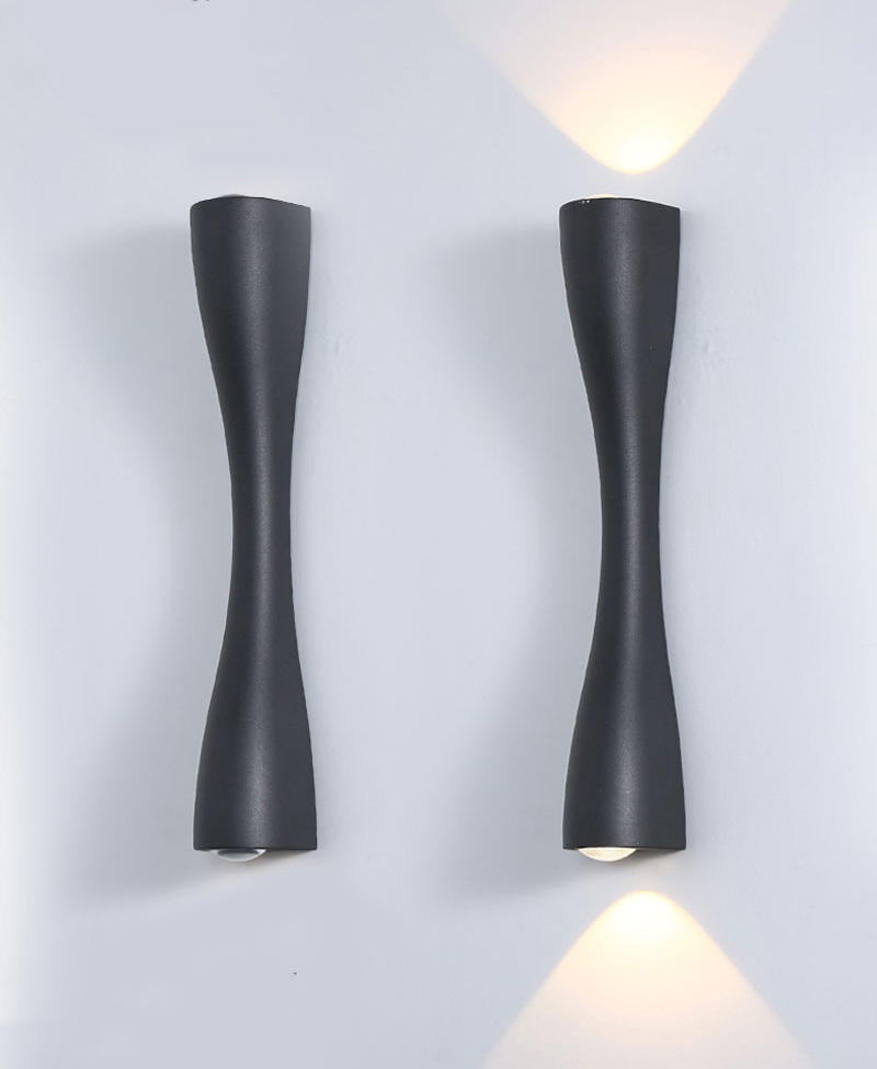 Groothandel Mode Decorate Indoor Zwart Goud Aluminium Acryl Ijzer Woonkamer LED Moderne Wandlamp