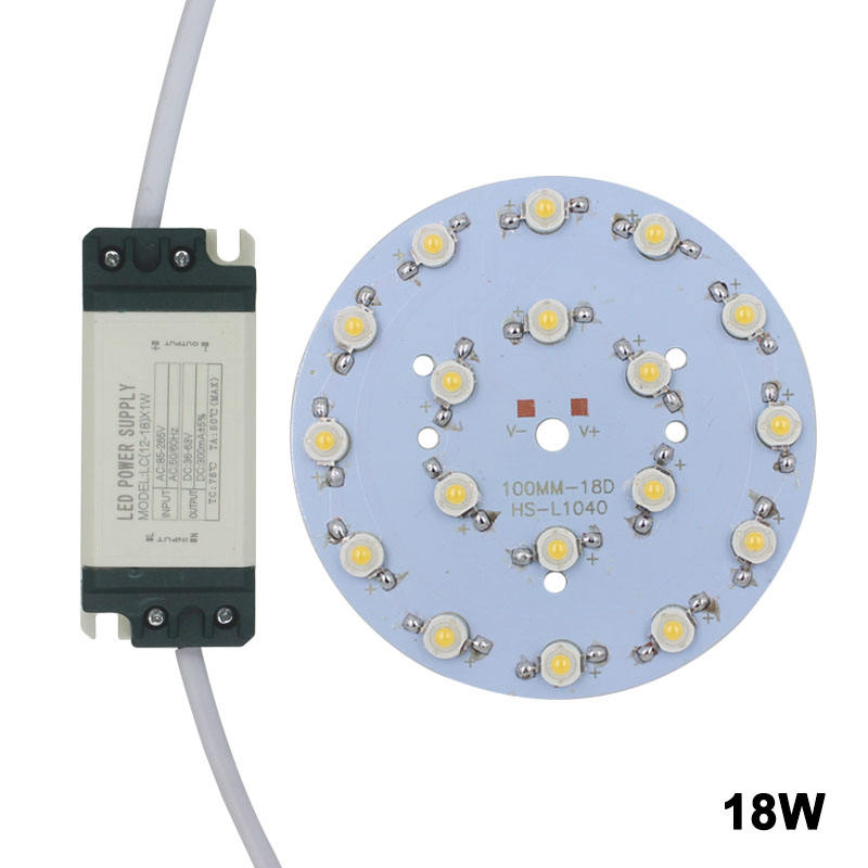 24W LED bulb spot light Star high power chip board panel LED plastic shell power supply driver