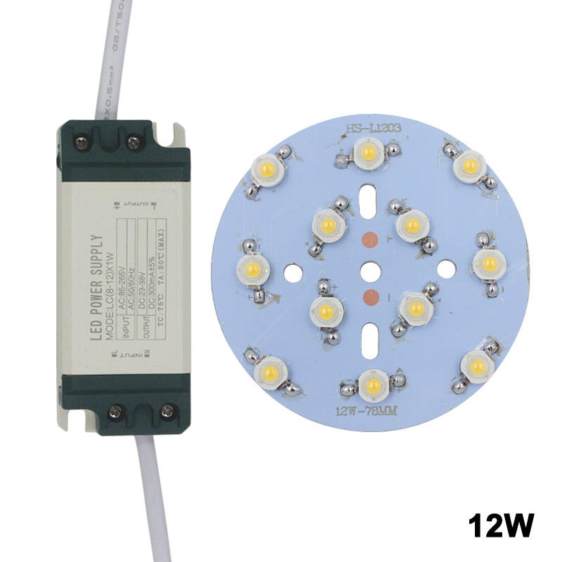 24W LED bulb spot light Star high power chip board panel LED plastic shell power supply driver