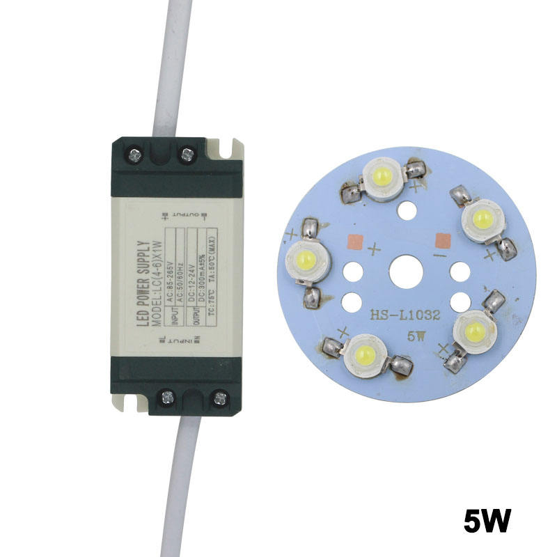 24W LED bulb spot light Star high power chip board panel LED plastic shell power supply driver