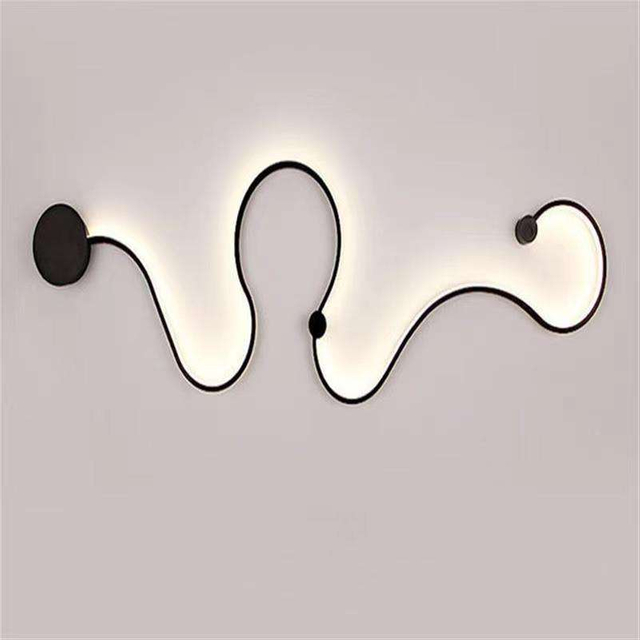 Postmodern minimalist wall lamp Nordic creative led bedroom bedside decoration wall lamp living room corridor aisle lamps