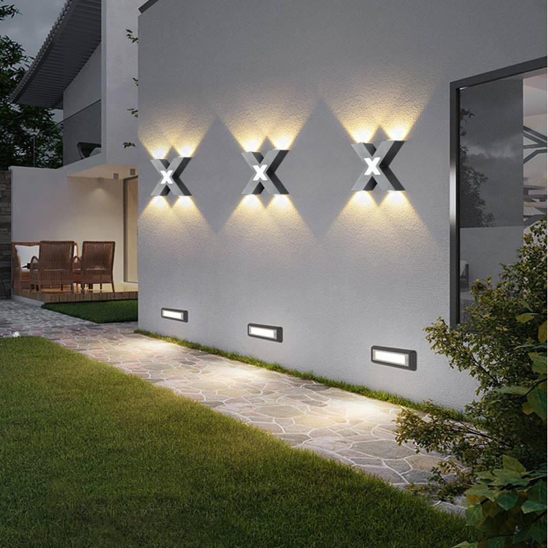 4W LED Wall Light Outdoor Waterproof IP65 Porch Garden Wall Lamp Indoor Bedroom Bedside Decoration Lighting Lamp Aluminum