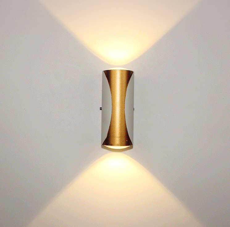 Led Wall Light IP65 Aluminum Modern Surface Mount Indoor Outdoor Sconce Landscape Garden Wall Lamp 360 Degree