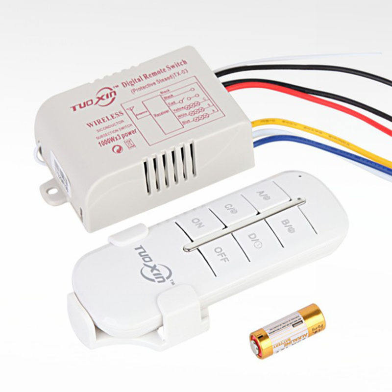 Wireless Remote Control Switch Smart Home Crystal Lamp Segment Controller 3-way Digital LED Light Digital Switch Wholesale
