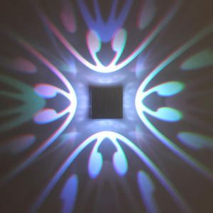2023 High Quality RGB Led Lamp Four-sided Butterfly Wall Lamp And Indoor Nightlight with Factory Price