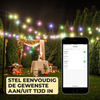 Smart garden lighting 15m RGB garden atmosphere lighting wire smart phone control E27 plug manufacturer direct sales