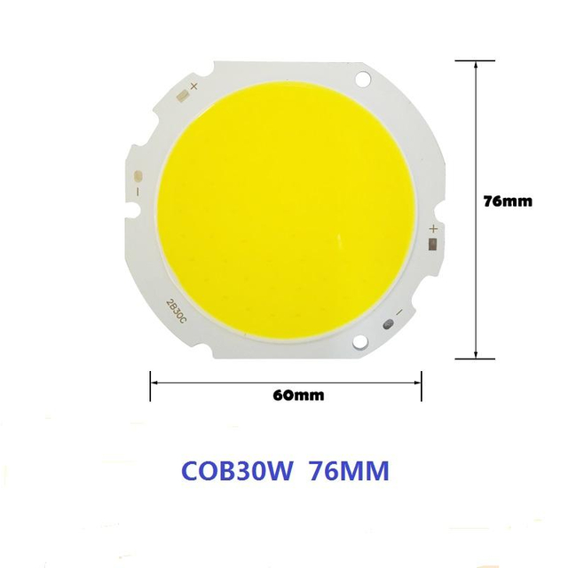 Factory wholesale COB light source 10-50W high power high display index highlight yellow light white light COB lamp beads