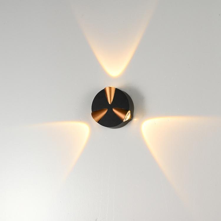 Surrounding Luminous LED Outdoor Waterproof Wall Lamp Aisle Balcony Corridor Door Background Landscape Aluminum Wall Lamp