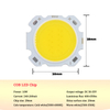 Factory wholesale COB light source 10-50W high power high display index highlight yellow light white light COB lamp beads