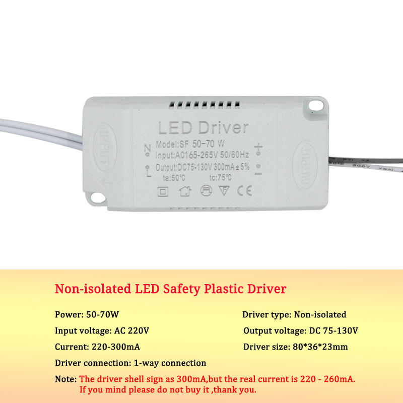 8-120w LED driver power adapter for AC220V non isolated transformer LED driver has high power and good quality.