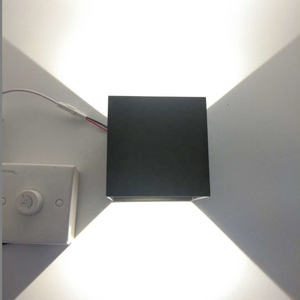 New Dimmable led wandlamp Outdoor Waterproof ip65 cube wall light 12w Modern Led Wall Lamps for garden