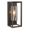 Hot sell outdoor Wall Light Fixtures black and gold finish seeded glass wall sconce wall mount for porch garden light