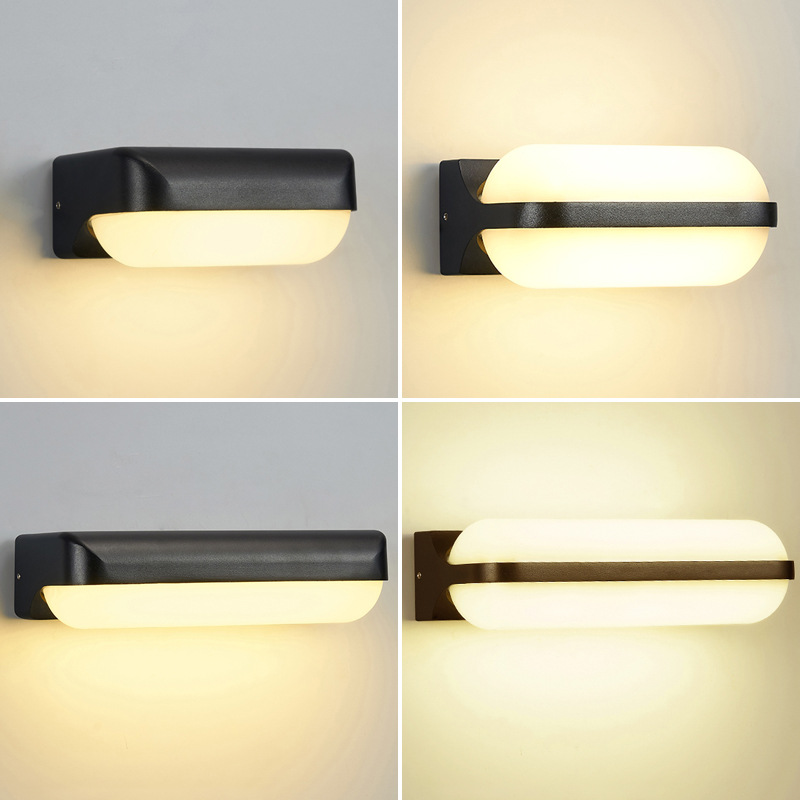Enkelzijdig dubbelzijdig lichtgevende outdoor waterdichte tuin outdoor winkel deur licht deur voordeur hoofd LED balkon wandlamp