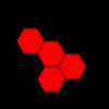 Colorful LED honeycomb quantum hexagon wall lamp with touch sensitive for bedroom living room stair loft