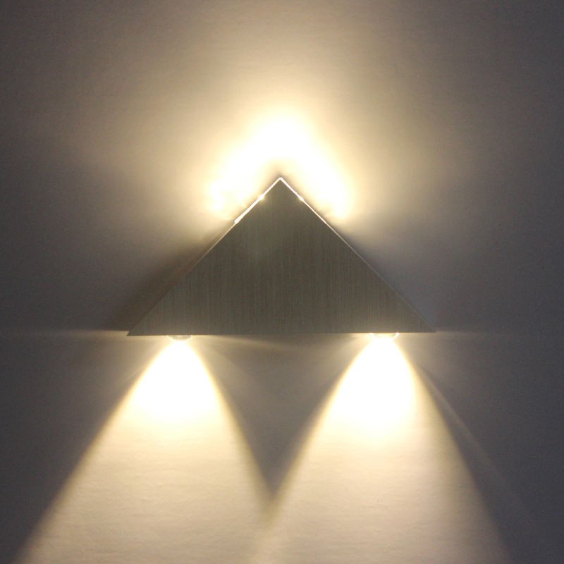 Wall lamp triangular shape