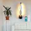 Long Wave Wall Lamp LED 16W Aluminum Bedside Lighting for Indoor Hotel Stair Aisle Light Fixture