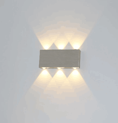 Rectangular wall lamp