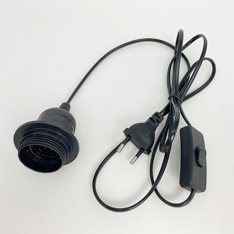 E27 303 Switch Half Tooth Cord Cord Wire Light Switching Plug Power Button Switch 1.8m Line Cable LED Lamp EU US Plug Model