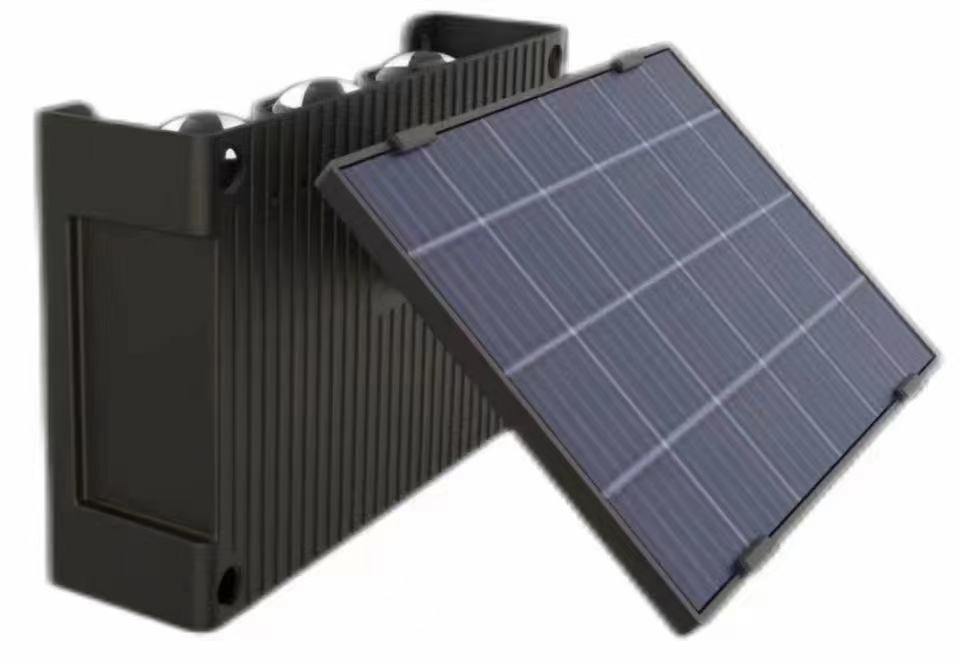 up and down IP65 6LED Solar Lamp Solar Charging Solar wall lamp IP65 waterproof outdoor wall light for garden yard decoration