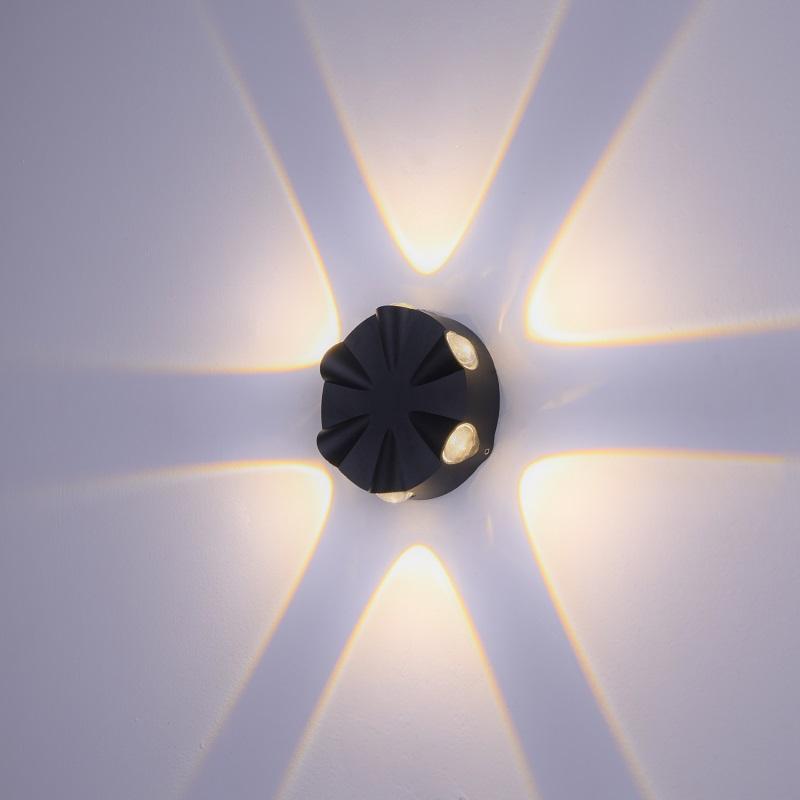 LED Wall Lamp Round Lighting Wall-Mounted Indoor Outdoor Decoration Light for Loft Bathroom Living Room Home Lighting KTV