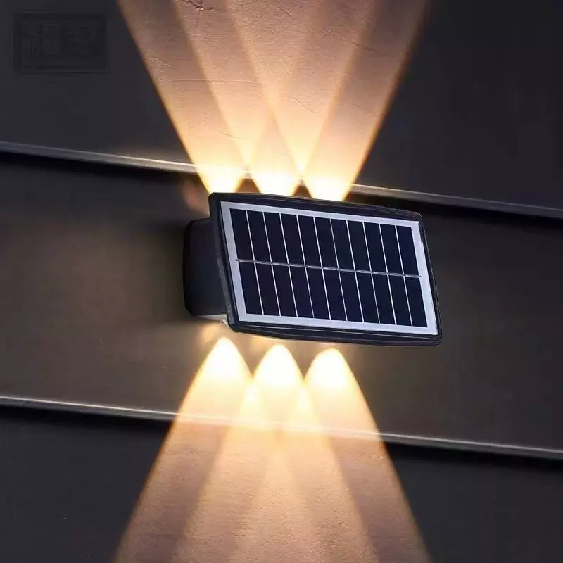 4W 6W Solar Led Light Outdoor Waterproof Solar Hight Lights Wall sconce Smart wall lamp solar wall Outdoor lamp