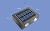 4LED up and down solar wall light outdoor decoration garden courtyard home wall light waterproof solar light garden