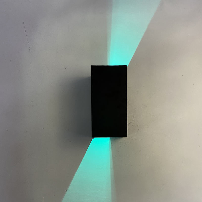 New RGB APP Control Smart light Cube waterproof LED wall lamp ip65 Wall Light square Porch Garden Up and Down