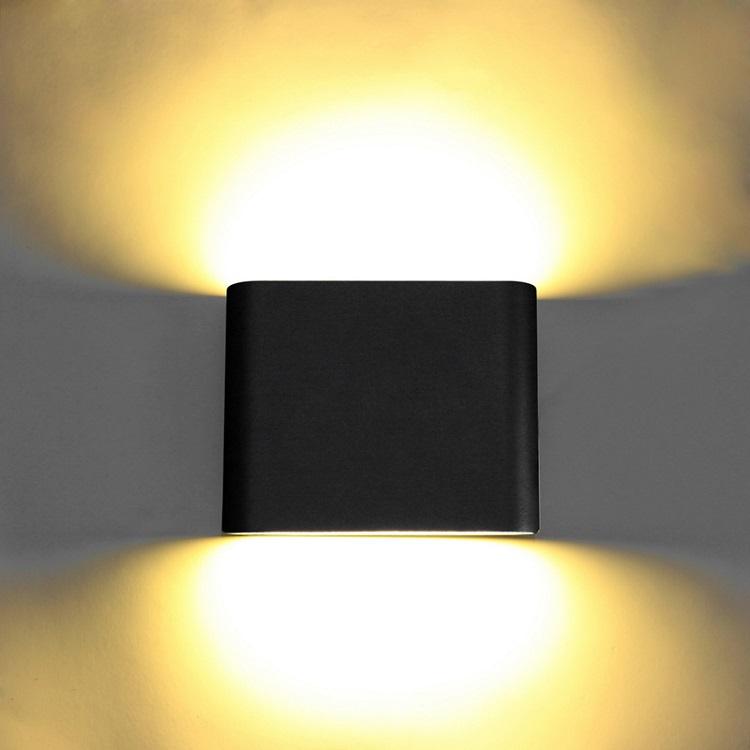 12W IP65 Outdoor lighting Modern Wall Lamp Indoor Waterproof LED Wall lamp Living room Light square led wall light