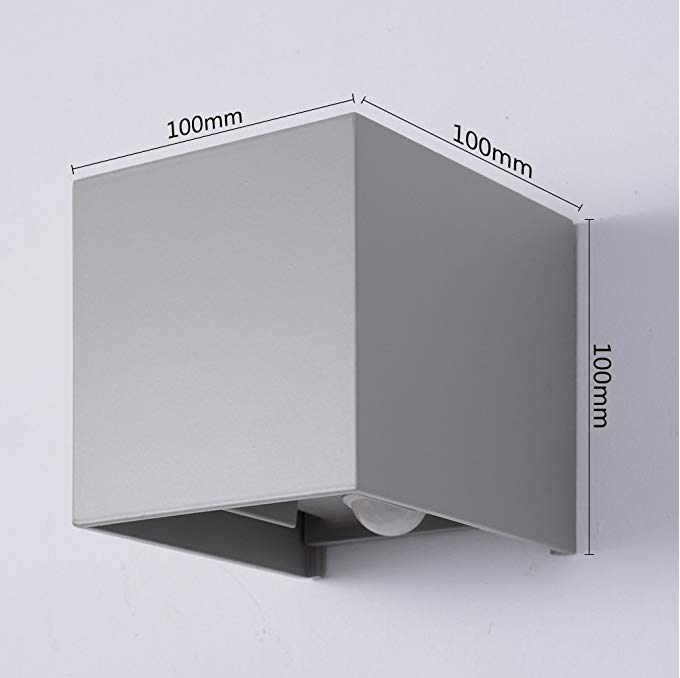 12W Waterproof IP65 LED Wall Light Garden Wall Lamp With Motion Sensor Decoration Lighting Up And Down Outdoor Porch