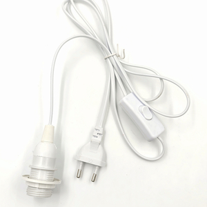 Lamp Holder Cord E14 US Plug Bulb Socket Pendant Light 303 Switch Customized ABS PVC copper Switch Style Himalayan salt lamp