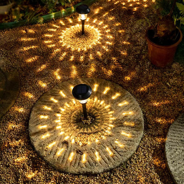 Solar lawn lamp glass light garden landscape decoration inserted path lamp monocrystalline polysilicon 600mah 1000MA battery