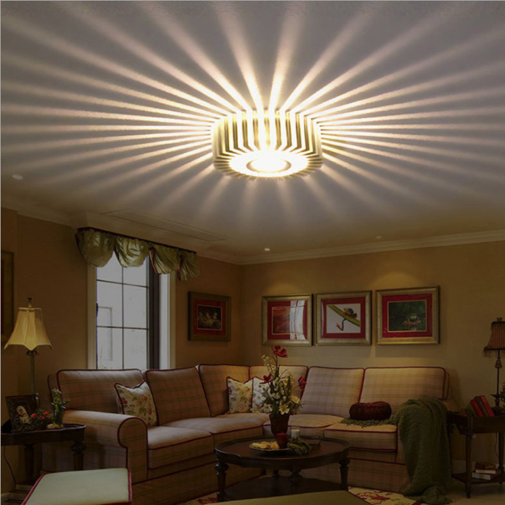 2023 sunflower wall lamp indoor wall light living room bedroom decorative wall light small night lamp made in China