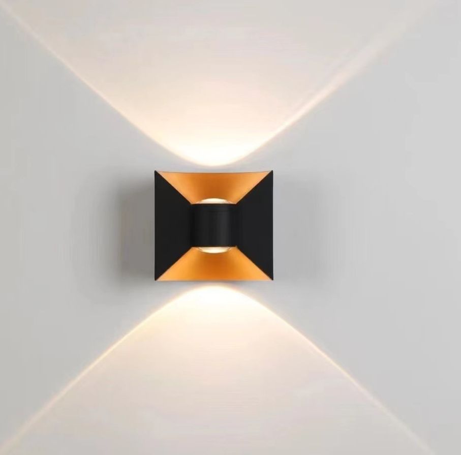Decorate Modern Contemporary Garden Aluminum Outdoor Wall Light Up Down LED Wall Lights GU10 360 Degree