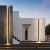 LED Aluminum Modern Garden Rectangular waterproof wall lamp