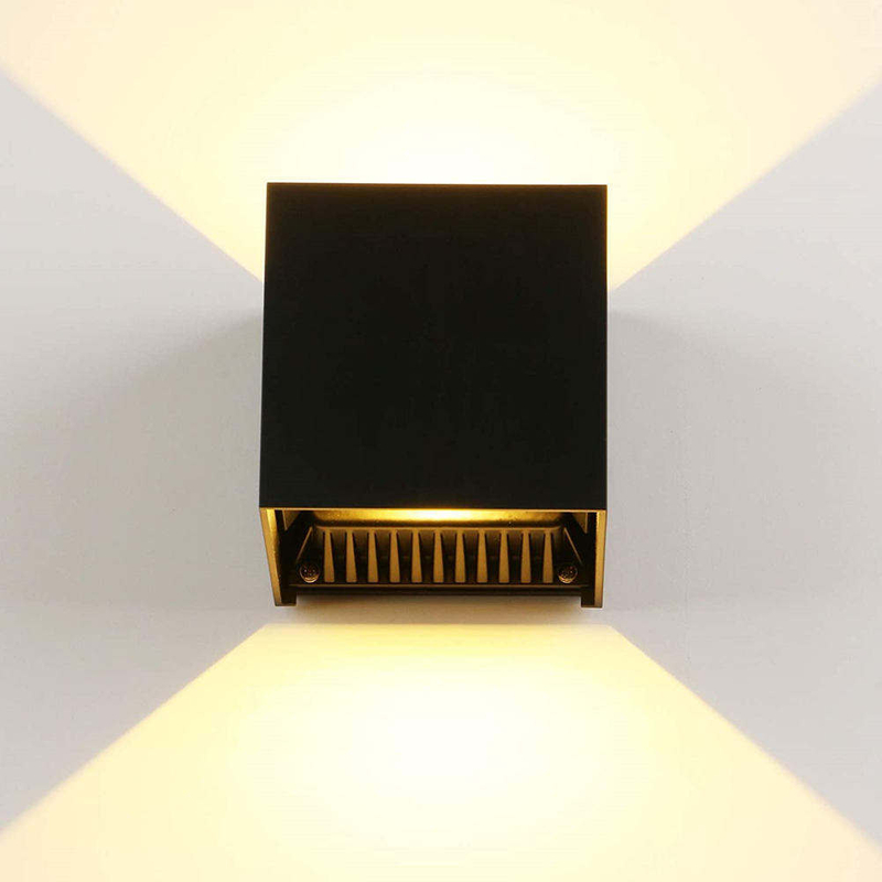 Hot Sell Modern LED Up Down Lighting Living Room Cube Sconce Lamp Fixture Mount Indoor Outdoor Wall Light 20W 12CM Cube Light